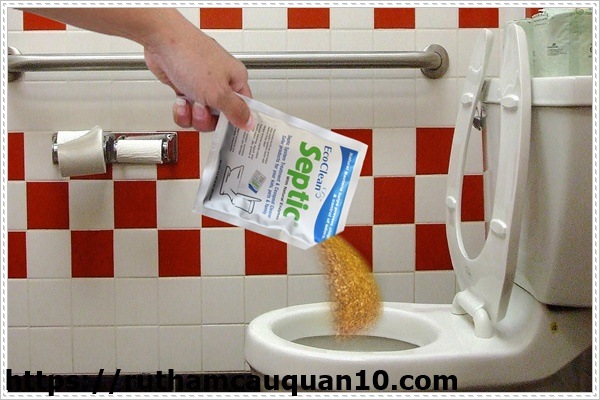 Thông bồn cầu tắc nghẹt do giấy với vi sinh